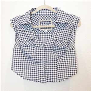 GUESS Button-up Crop Top